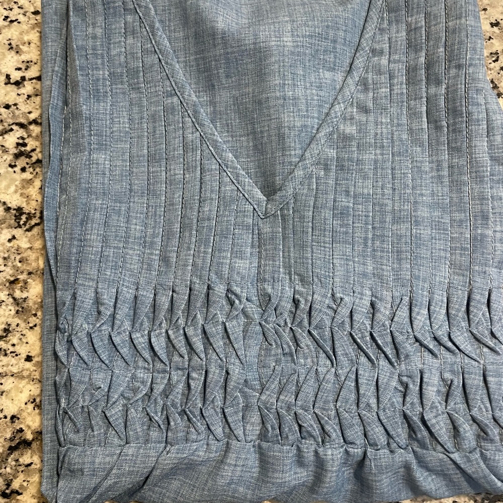 Vibrant Women's Short Sleeve Tops Set - Red, Blue, Green, and Striped - Picture 3 of 5